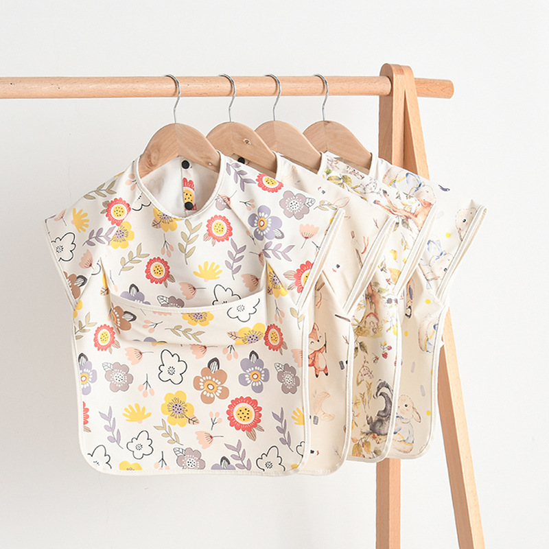 Baby Products Useful - Newborn Baby Bibs Blouse Waterproof No-sleeved