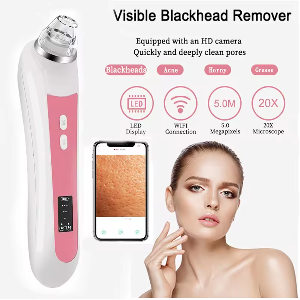 6 Heads Pore Cleaner Blackhead - Nasal Aspirator recension och pris