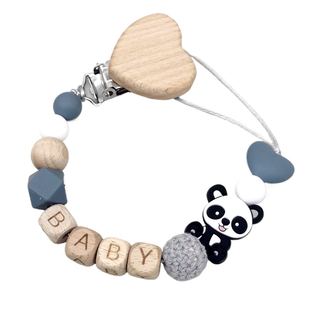 Wooden Personalized Baby Pacif - Baby Pacifier Clip recension och pris