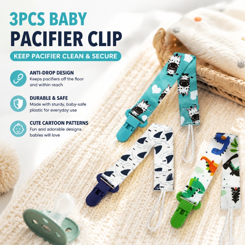 3PCS Baby Pacifier Clip with C - Baby Pacifier Clip recension och pris
