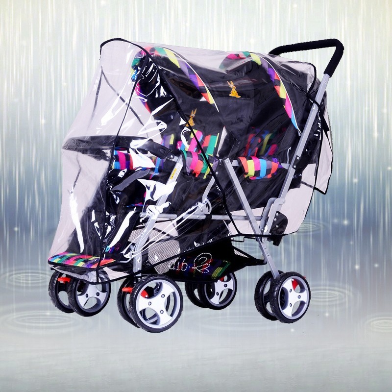 Double Seat Twin Stroller Rain - Stroller Rain Cover recension och pris