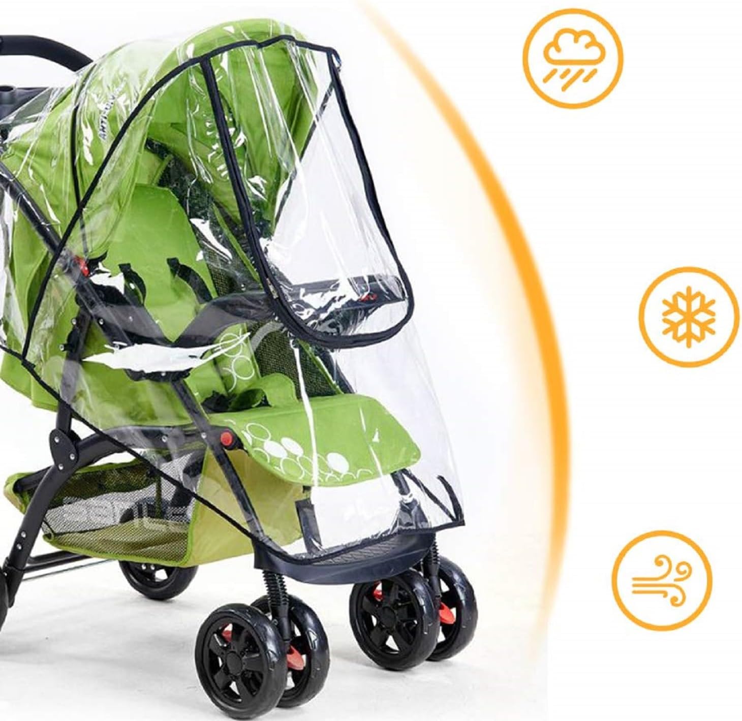 Baby Stroller Rain Cover, Univ - Stroller Rain Cover recension och pris