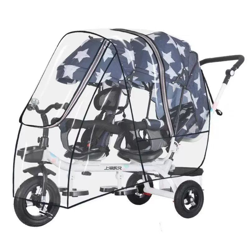 Twin Stroller Rain Cover Doubl - Stroller Rain Cover recension och pris
