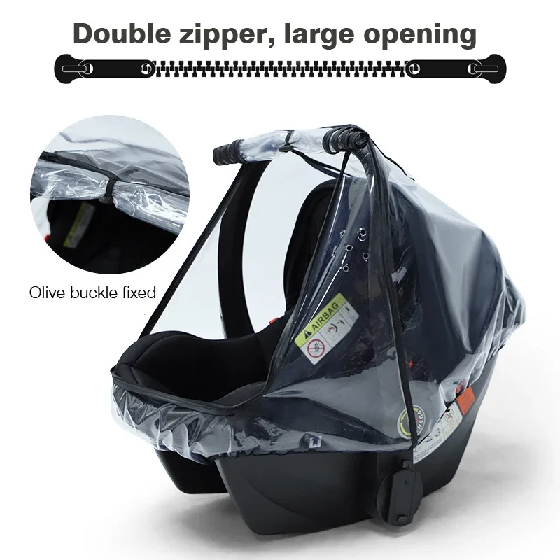 Baby Cart Basket Rain Cover Wi - Stroller Rain Cover recension och pris