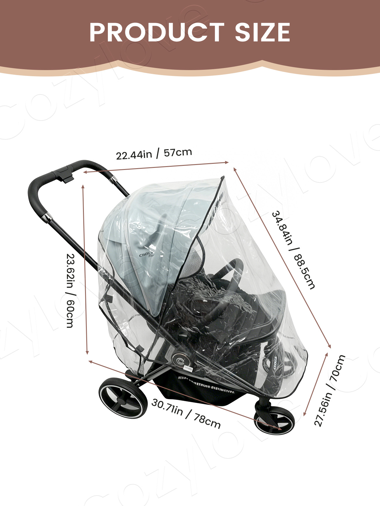 Universal Stroller Rain Cover  - Stroller Rain Cover recension och pris