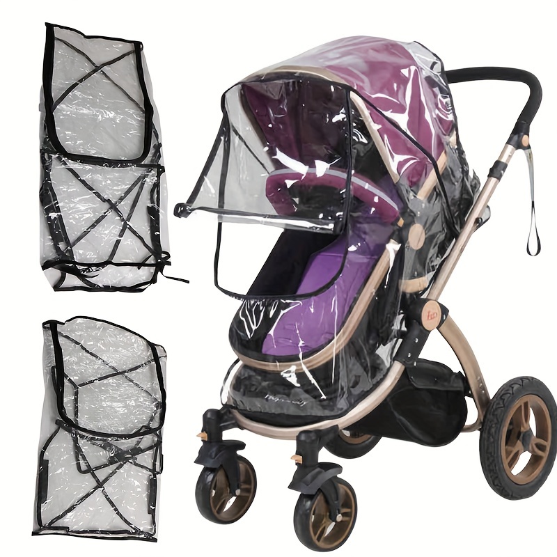 1pc Portable Universal Waterpr - Stroller Rain Cover recension och pris