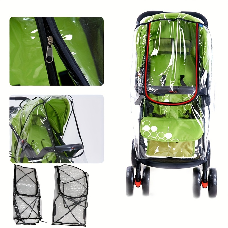 1pc Portable Universal Waterpr - Stroller Rain Cover recension och pris