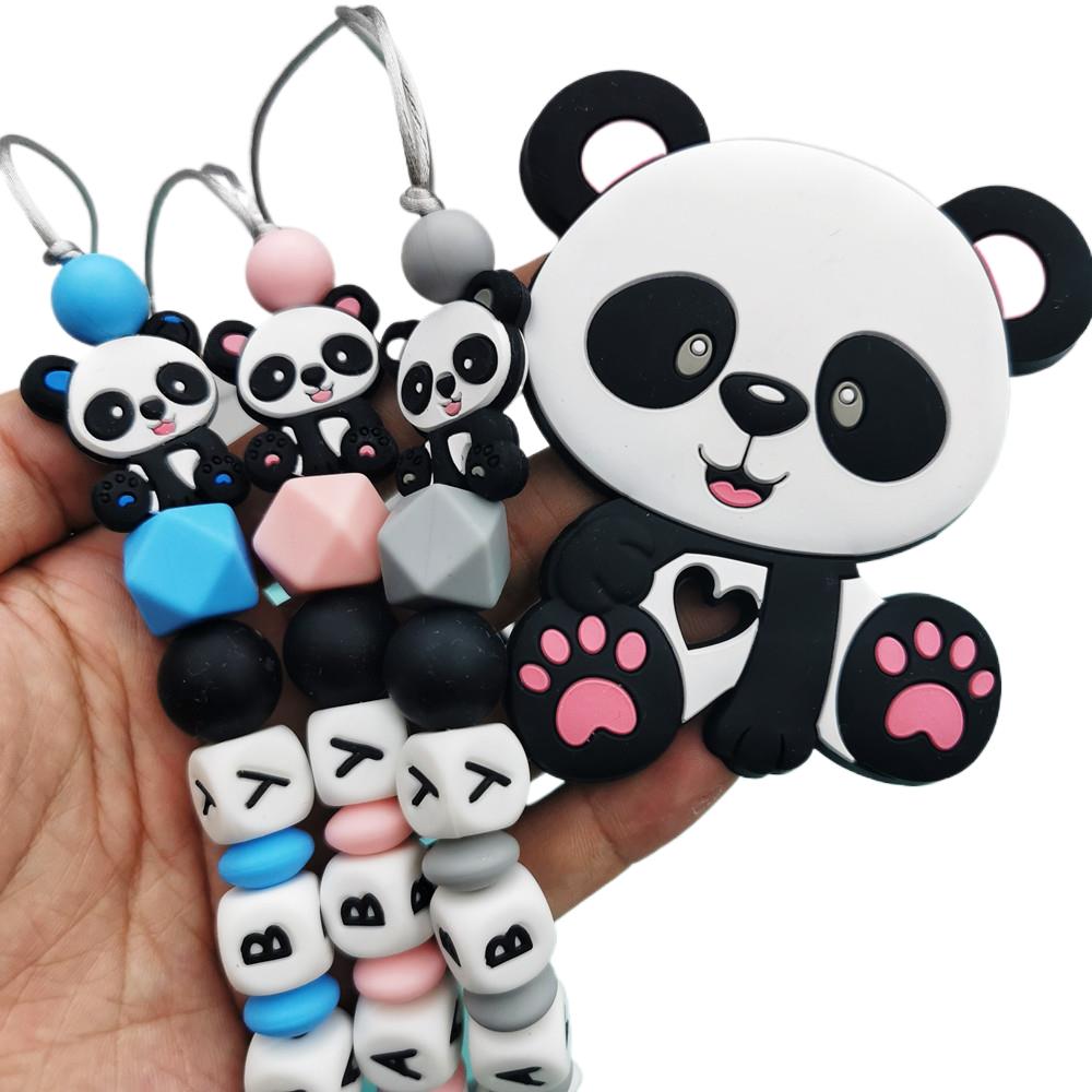 Panda Customized English Silic - Baby Pacifier Clip recension och pris