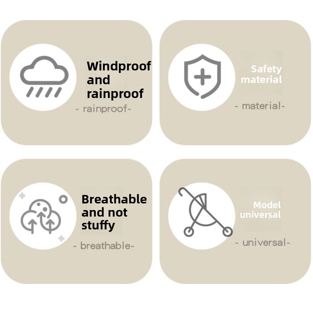 Transparent Baby Strollers Rai - Stroller Rain Cover recension och pris